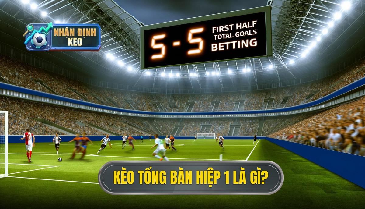 Kèo cược tổng số bàn thắng hiệp 1 là gì_