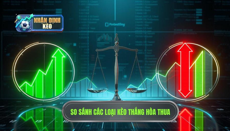 So sánh các loại kèo dựa trên nhận định thắng hòa thua