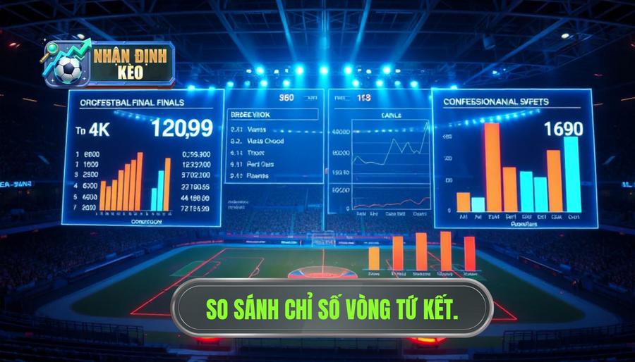 Bảng so sánh các chỉ số quan trọng tại vòng tứ kết Bảng so sánh các chỉ số quan trọng tại vòng tứ kết